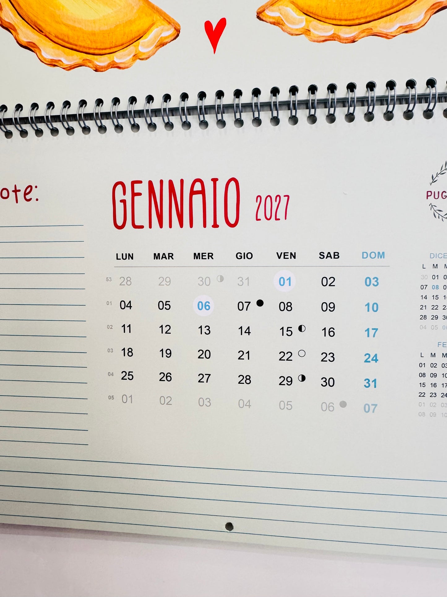 Calendario 2026